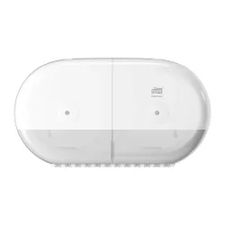 Podwójny podajnik na papier toaletowy w rolce Tork SmartOne® Mini, duża pojemność, biały T9